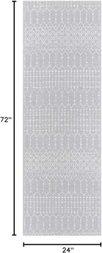 Lahome Moroccan Runners for Hallways 2x6 Washable Non-Slip Carpet Runner Throw - Image 2