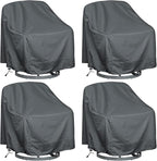 Outdoor Swivel Lounge Chair Cover 4 Pack, Waterproof Heavy Duty Outdoor Chair by HI%C2%B7%C2%B7%C2%B7YOURCOVER