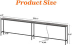 SUPERJARE 102.4 Inch Sofa Table - Image 3
