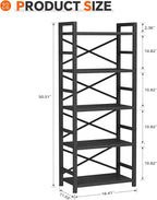 Homeiju Organization and Storage, Tall Bookcase - Image 3