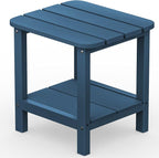 SERWALL Adirondack Table Outdoor Side Table- Blue by SERWALL