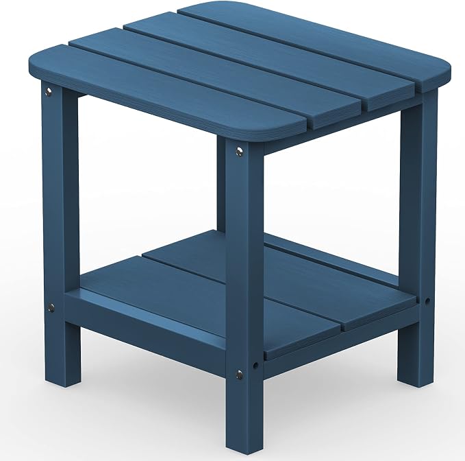 SERWALL Adirondack Table Outdoor Side Table- Blue by SERWALL