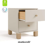 Storkcraft California 2 Drawer Nightstand - Image 8