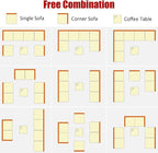 Tangkula 7 Pieces Wicker Patio Furniture Set, All-Weather Outdoor Rattan - Image 5