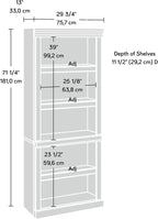 Sauder Heritage Hill Library/ Book shelf, Classic Cherry finish - Image 4