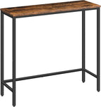 HOOBRO Narrow Console Table, 29.5" Small Entryway Table, Thin Sofa Side Display by HOOBRO