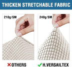 H.VERSAILTEX 4 Piece Stretch Sofa Covers - Image 3