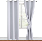 Blackout Curtains for Bedroom, 42 x 84 Inches Long, Energy Saving, Window by Hiasan