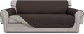 Easy-Going Reversible Couch Cover, 3 Cushion Sofa, Chocolate/Beige | Machine by Easy-Going