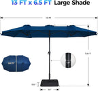SUPERJARE 13FT Outdoor Patio Umbrella - Image 8