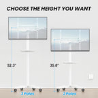 Mobile TV Cart for 23-60 Inch LCD LED OLED Flat Curved Screen TVs - Image 3