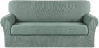 Turquoize Stretch Sofa Slipcover 2 Pieces Sofa Cover Couch Cover by Turquoize