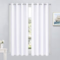 Yakamok Room Darkening Curtains 52x54 inch Length Pure White-Living Room | 2 by Yakamok