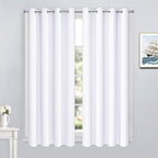 Yakamok Room Darkening Curtains 52x54 inch Length Pure White-Living Room | 2 by Yakamok