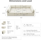 mopio Oversized Modular Sectional Sofa - Image 2