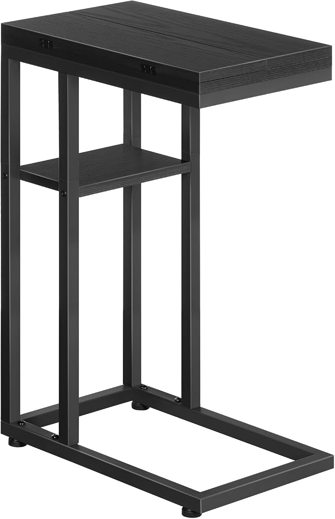 HOOBRO Foldable End Table, C Shaped Side Table by HOOBRO