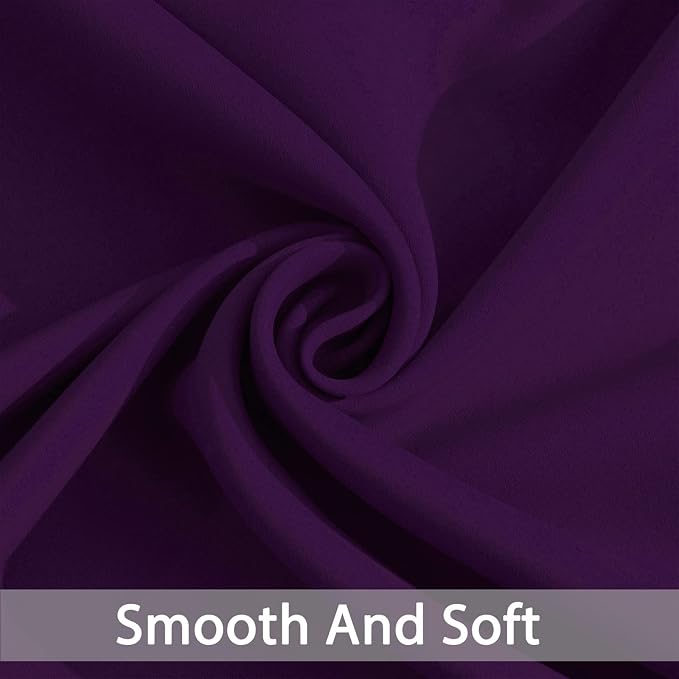 Yakamok Purple Room Darkening Curtains 84 inch Sliding Door Drapes | 1 - Image 6