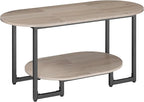 HOOBRO Coffee Table for Living Room, Oval Small Coffee Table - Image 9