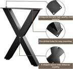 Bench Legs 16 Inch, X-Shaped Metal Coffee Table Legs, Table Legs Set of 2 - Image 2