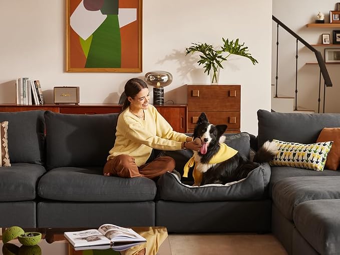 LINSY HOME Oversized Modular Sectional Sofa, Cloud Couch - Image 3