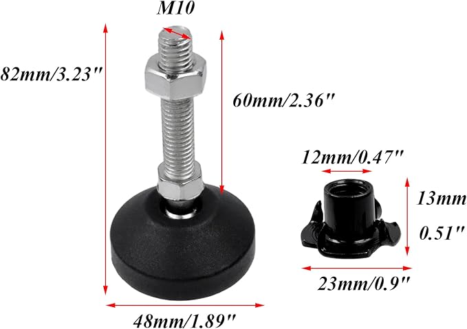 Antrader Adjustable Leveling Feet - Image 2