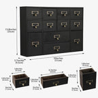 12 Drawers Apothecary Cabinet - Image 3