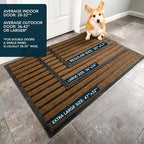 ubdyo Extra Durable Door Mat Outside Entrance | Dirt Trapping, Non-Slip Backing - Image 3