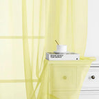 Chyhomenyc Sheer Curtains 90 inches Long 2 Panels - Image 8