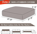 LA MEACK Couch Cushion Covers Seat Cushion Cover Stretch Couch Cover Separate - Image 6