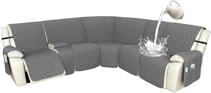 Arfntevss Recliner Sectional Couch Covers 1OO% Waterproof L Shape Sofa Cover by Arfntevss