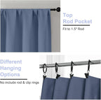Simplebrand Denim Blackout Curtains - Image 4