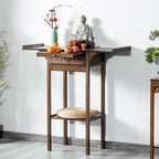 Japanese Zen Style Altar End Table Vintage Console Table by Unknown