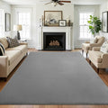 SHACOS Ultra Soft Faux Rabbit Fur Area Rug 6'x9', Non Slip Washable Padded by SHACOS