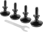 4 Set M10 Leveling Feet with 4-Pronged T Nut, Adjustable Leg Levelers Heavy by Zernmiarder