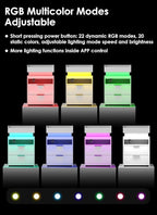 Turosur Nightstands Set of 2, LED Night Stand - Image 5