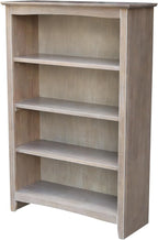 Shaker Solid Wood Bookcase, Washed Gray Taupe by InternationalConcepts
