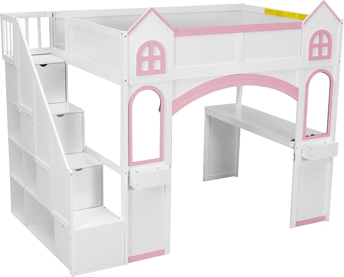 Princess-Themed Castle Loft Bed - Image 6