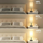 Light Beige Table Lamp for Nightstand - Image 5