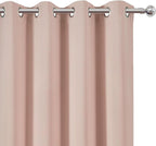 Blush Blackout Curtains 52 x 63 Inch Length/Set of 2 Curtain Panels/Thermal - Image 6