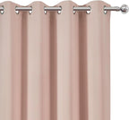 Blackout Curtains 66 x 72 Inch Long Blush Curtains Set of 2 Panels Room - Image 6