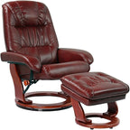 Benchmaster Kyle Ruby Red Swivel Faux Leather by Benchmaster