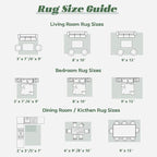 Area Rug 8x10 Washable Rug, Vintage Boho Medallion Rugs Non-Slip Soft Low Pile - Image 8