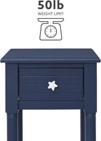 Linon Raleigh Navy Small Accent Table - Image 6