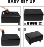CAROLMADE Small Foot Stool Ottoman Footstool - Image 7