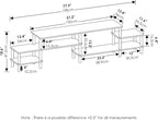 Furinno BESI TV Stand, No Tools Assembly Industrial Style Entertainment Center - Image 2