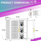 PAOFIN 34" Display Cabinet - Image 2