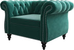 Mid-Century Sofa Chair, Velvet Accent Chair - Image 7