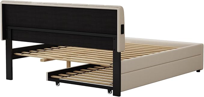 Queen Size Upholstered Platform Bed - Image 10