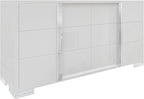 AMERLIFE 54" W High Gloss 6 Drawers Dressers - Image 9