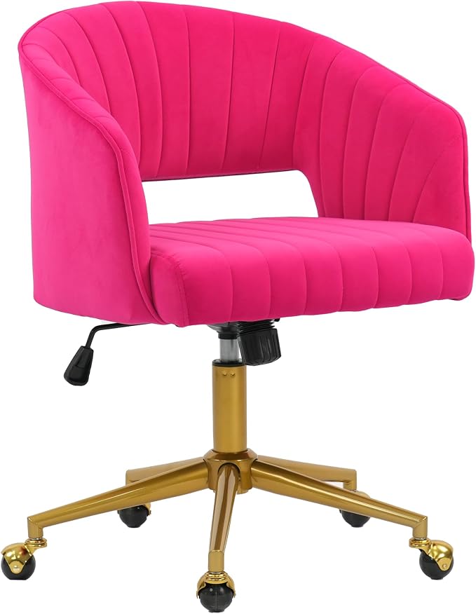 Home Office Chair Swivel Velvet Desk Chair Accent Armchair Upholstered Modern by KCC